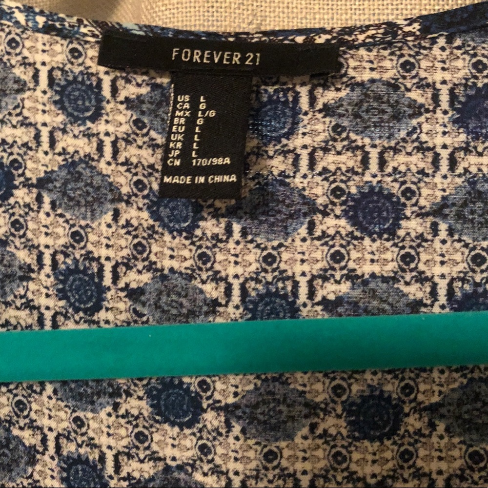 Blue Patterned Romper - Picture 2 of 5
